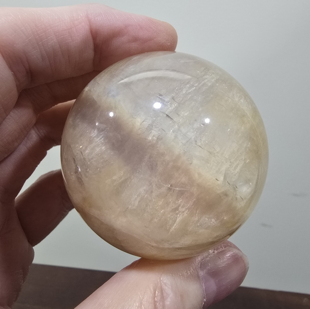Citrine Crystal Sphere 58mm - Picture 17 of 17